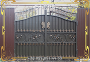 Ворота распашные,  металлические сварные ворота,  кованые,  фото,  купить,  заказать,  цена. - foto 0