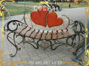 Кованые лавочки,  скамейки для сада,  кованые изделия от производителя под заказ,  фото,  цена.
